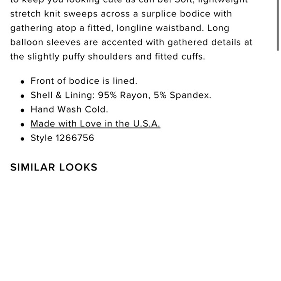 Lulus rust surplice cropped top w balloon sleeves - Picture 3 of 6